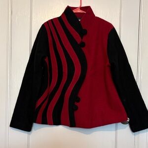 NorthStyle Red and Black Wool Jacket